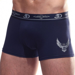 Męskie bokserki JOLIDON Royal Silver Blue. Niebieskie bokserki męskie marki Astratex, z nadrukiem. Za 82,44 zł.