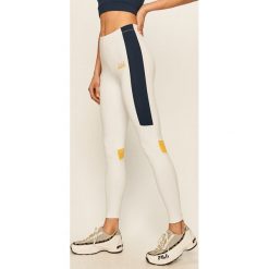 LaBellaMafia - Legginsy. Białe spodnie damskie LABELLAMAFIA, s, z nadrukiem, z elastanu. Za 269,90 zł.
