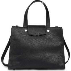 Torebka bonprix czarny - srebrny kolor. Czarne torebki klasyczne damskie marki bonprix, w paski, na ramię. Za 109,99 zł.