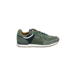 Buty Pepe jeans PMS30484. Zielone trampki męskie Pepe Jeans, bez wzorów, z jeansu, bez zapięcia. Za 325,94 zł.