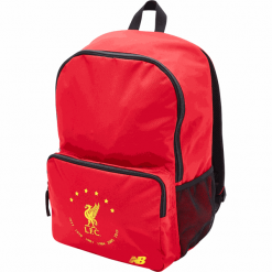 Plecak Liverpool LFC "6 TIMES" - BG93108GRDP. Plecaki męskie New Balance, bez wzorów, z poliesteru, sportowe. W wyprzedaży za 69,99 zł.