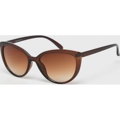 Answear - Okulary. Pomarańczowe okulary przeciwsłoneczne damskie marki ANSWEAR. Za 49,90 zł.