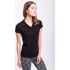 Koszulka polo damska TSD051AZ - CZARNY. Czarne bluzki sportowe damskie marki 4f, na zimę, z bawełny. Za 59,99 zł.