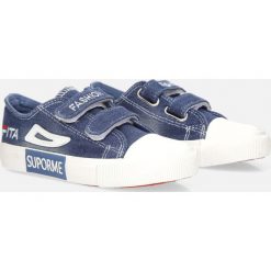 Niebieskie trampki na rzepy casu 20o25/m. Niebieskie trampki chłopięce Casu, bez wzorów, na rzepy. Za 39,99 zł.