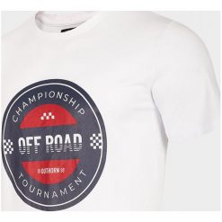 T-shirt męski TSM603 - biały - Outhorn. Białe koszulki męskie Outhorn, m. W wyprzedaży za 29,99 zł.