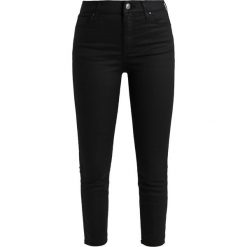 Boyfriendy damskie: Topshop Petite COATED JAMIE Jeans Skinny Fit black