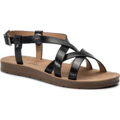 Sandały BASSANO - WSL996-11 Black. Czarne klapki damskie Bassano, bez wzorów, ze skóry ekologicznej, bez obcasa. Za 49,99 zł.