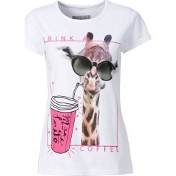 T-shirty damskie: T-shirt bonprix biały z nadrukiem