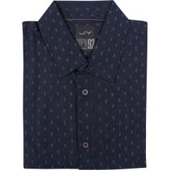 Granatowa Męska Koszula, 100% BAWEŁNA -JUST YUPPI- Weekendowa, Casualowa, w Różowy Wzór KSDCJTYUP9606kol3gran. Różowe koszule męskie Just Yuppi, m, bez wzorów, z bawełny, casualowe, bez kołnierzyka, bez rękawów. Za 109,00 zł.