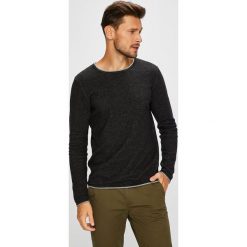 Selected - Sweter. Brązowe swetry klasyczne męskie Selected, l, z bawełny, z okrągłym kołnierzem. W wyprzedaży za 99,90 zł.