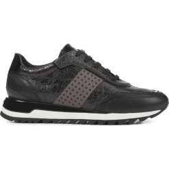 Geox Tabelya Tenisówki Czarny. Czarne trampki i tenisówki damskie Geox, bez wzorów, ze skóry, bez zapięcia. Za 583,95 zł.