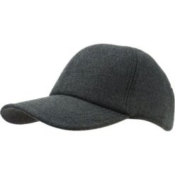 Jesienno-Zimowa Męska Czapka z Daszkiem, Grafitowa z Regulacją CPAPJNSDASZEK544. Szare czapki męskie Pako Jeans, na zimę, bez wzorów, z materiału, klasyczne. Za 37,50 zł.