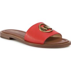 Klapki MICHAEL MICHAEL KORS - Brynn Slide 40SOBYFP1L Czerwony. Czerwone klapki damskie MICHAEL Michael Kors, bez wzorów, ze skóry, bez obcasa, na obcasie. Za 599,00 zł.