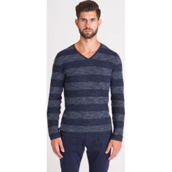 GRANATOWY SWETER JOOP! JEANS. Szare swetry męskie s, z aplikacjami, z jeansu. Za 274,50 zł.