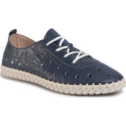 Sneakersy RIEKER - L1315-12 Blau. Niebieskie półbuty damskie Rieker, ze skóry. Za 249,00 zł.