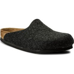 Kapcie BIRKENSTOCK - Amsterdam 0559123 Anthracite. Czarne kapcie męskie Birkenstock, z materiału. W wyprzedaży za 189,00 zł.