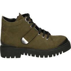 Botki - 299235 VERDE. Żółte botki damskie skórzane marki Venezia. Za 359,00 zł.