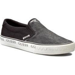 Tenisówki GUESS - Beavis FM2BEA FAB12 LBLUE. Czarne tenisówki męskie marki Guess, z aplikacjami, z tworzywa sztucznego. W wyprzedaży za 199,00 zł.