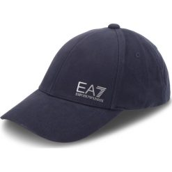Czapka z daszkiem EA7 EMPORIO ARMANI - 275692 8A816 53935 Blue Navy/Silver. Niebieskie czapki damskie marki EA7 Emporio Armani, z bawełny. W wyprzedaży za 219,00 zł.