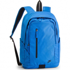 Plecak NIKE - BA5532 403. Niebieskie plecaki męskie Nike, bez wzorów, z materiału, sportowe. Za 119,00 zł.