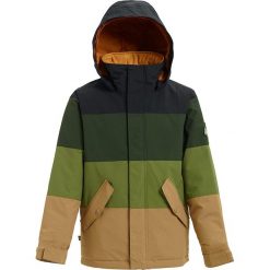 Kurtka snowboardowa "Symbol" w kolorze oliwkowo-jasnobrązowym. Brązowe kurtki chłopięce marki Burton Kids. W wyprzedaży za 242,95 zł.