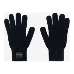 Calvin Klein Rękawiczki Czarny. Czarne rękawiczki damskie Calvin Klein, bez wzorów, z bawełny. Za 137,95 zł.