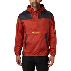 Kurtka wiatrówka Columbia Challenger Windbreaker 1714291835. Czerwone kurtki męskie Columbia, xl, bez wzorów, bez kaptura. Za 293,99 zł.