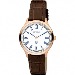 Zegarek kwarcowy w kolorze brązowo-biało-różowozłotym. Brązowe, analogowe zegarki damskie Esprit Watches, ze stali. W wyprzedaży za 272,95 zł.
