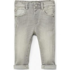 Mango Kids - Jeansy dziecięce Diego 80-104 cm. Szare jeansy męskie marki Mango Kids, z elastanu. Za 59,90 zł.