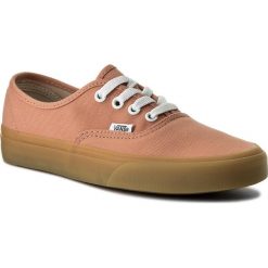 Tenisówki VANS - Authenthic VN0A38EMQ9Z Muted Clay/Gum. Pomarańczowe półbuty damskie Vans, bez wzorów, z gumy, bez obcasa, bez zapięcia. W wyprzedaży za 219,00 zł.