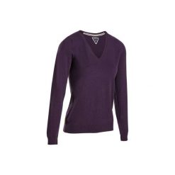 Sweter do golfa 500 fioletowy. Fioletowe swetry klasyczne damskie marki INESIS, xl, z golfem. W wyprzedaży za 49,99 zł.
