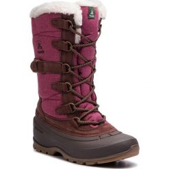 Śniegowce KAMIK - Snovalley2 NK2176 Burgundy. Różowe kozaki damskie marki Kamik, na zimę, ze skóry, bez zapięcia. W wyprzedaży za 329,00 zł.