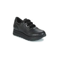 Buty Café Noir SEHINA. Czarne trampki i tenisówki damskie Café Noir, bez wzorów, bez zapięcia. Za 309,50 zł.