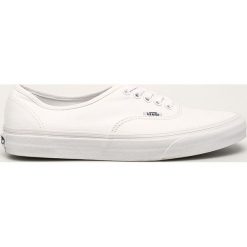 Vans - Tenisówki. Białe trampki i tenisówki damskie Vans, bez wzorów, z gumy, na sznurówki. W wyprzedaży za 219,90 zł.