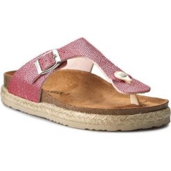 Japonki DR. BRINKMANN - 701051 Himbeere 4. Czerwone espadryle damskie Dr. Brinkmann, bez wzorów, ze skóry ekologicznej, bez obcasa. W wyprzedaży za 99,00 zł.
