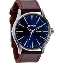 Biżuteria i zegarki męskie: Zegarek męski Blue Brown Nixon Sentry Leather A1051524