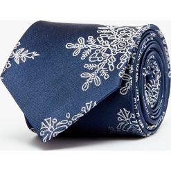 Krawat xmas granatowy 202. Niebieskie krawaty męskie Recman, bez wzorów. Za 69,00 zł.