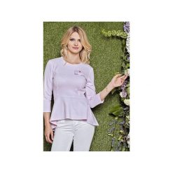 LORETTA. Różowe bluzki damskie Bosco dress, s, z aplikacjami, z materiału, eleganckie, z klasycznym kołnierzykiem, bez rękawów. Za 239,00 zł.