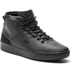 Sneakersy LACOSTE - Explorateur Classic 318 3 Cam 7-36CAM002702H Blk/Blk. Czarne sneakersy męskie Lacoste, na co dzień, bez wzorów, ze skóry, klasyczne, bez zapięcia. W wyprzedaży za 389,00 zł.