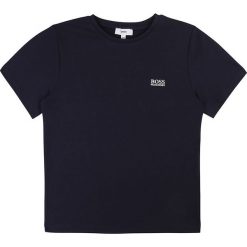 Boss - T-shirt dziecięcy 104-110 cm. Białe t-shirty chłopięce Boss, z nadrukiem, z bawełny, bez rękawów. Za 139,90 zł.