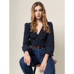 Koszula Pepe Jeans Alexa PL303580. Niebieskie bluzki damskie Pepe Jeans, xs, bez wzorów, z wiskozy, bez kołnierzyka, bez rękawów. W wyprzedaży za 259,00 zł.