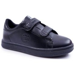 Dziecięce Trampki Big Star Na Rzepy Czarne DD374028. Czarne trampki dziewczęce Tagless, bez wzorów, na rzepy. Za 109,90 zł.