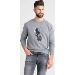 BLUZA Just Cavalli. Szare bluzy męskie xxl, z nadrukiem, z bawełny, z okrągłym kołnierzem. Za 440,00 zł.