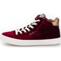 Pepe Jeans Damskie tenisówki PLS30768_aw18 37 burgund. Czerwone trampki i tenisówki damskie Pepe Jeans, bez wzorów, z jeansu, bez zapięcia. W wyprzedaży za 273,00 zł.