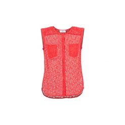 Topy na ramiączkach / T-shirty bez rękawów Le Temps des Cerises SHANE. Czerwone bluzki damskie Le Temps Des Cerises, l, bez wzorów, bez kołnierzyka. W wyprzedaży za 181,30 zł.