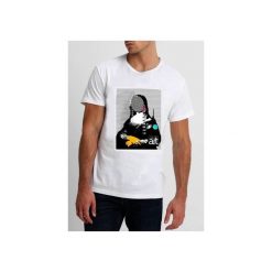 T-shirt : " Mona Lisa " XXI. Białe t-shirty męskie Life is art, xxl, z nadrukiem, z bawełny, bez kołnierzyka. Za 120,00 zł.