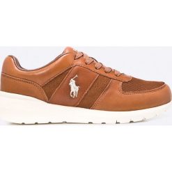Polo Ralph Lauren - Buty. Żółte buty sportowe męskie marki Polo Ralph Lauren, ze skóry, na sznurówki. W wyprzedaży za 299,90 zł.