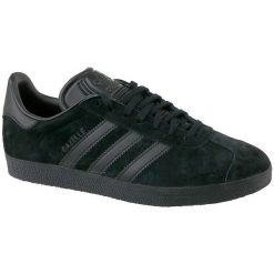 Adidas Gazelle cq2809 44 Czarne. Czarne buty sportowe męskie marki Adidas, ze skóry, bez zapięcia, Adidas Gazelle. W wyprzedaży za 329,99 zł.