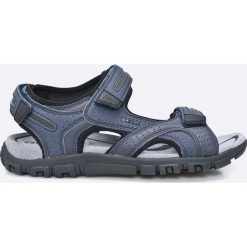 Geox - Sandały. Niebieskie kapcie męskie Geox, ze skóry. Za 299,90 zł.