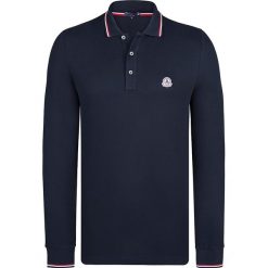 Koszulka polo w kolorze granatowym. Niebieskie koszulki męskie Giorgio di Mare, s, w paski, z bawełny, polo, bez rękawów. W wyprzedaży za 98,95 zł.